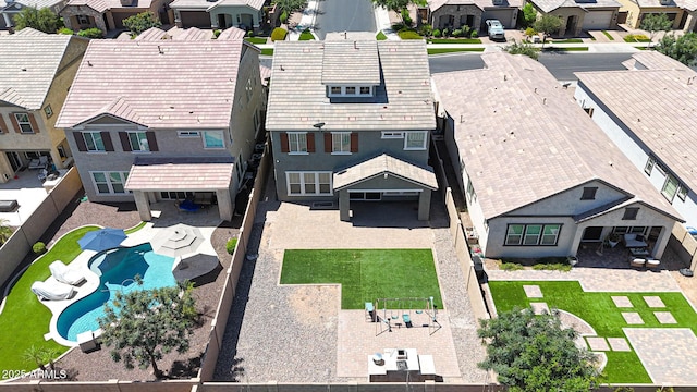 10036 E Naranja Ave, Mesa, AZ 85209 - aerial view of residential area featuring a pool area