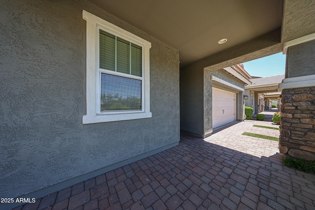 10036 E Naranja Ave, Mesa, AZ 85209 - view of patio with a garage and driveway