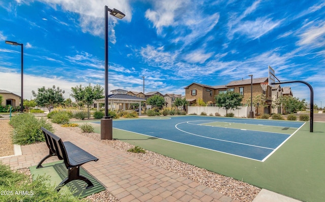 10036 E Naranja Ave, Mesa, AZ 85209 - view of basketball court with a gazebo, community basketball court, and a residential view
