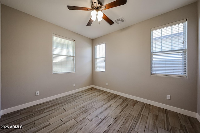 10036 E Naranja Ave, Mesa, AZ 85209 - unfurnished room featuring wood finished floors and ceiling fan