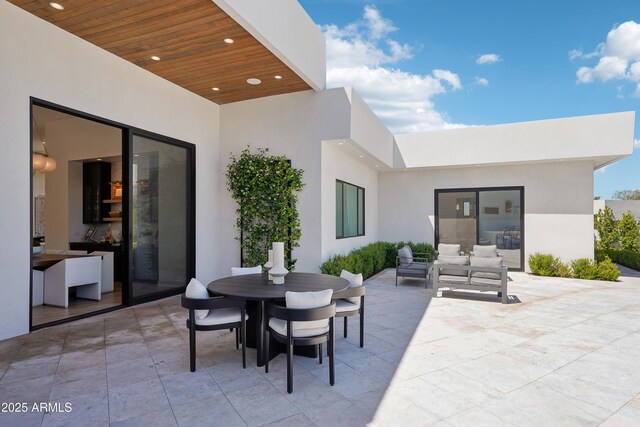 view of patio / terrace with outdoor dining area