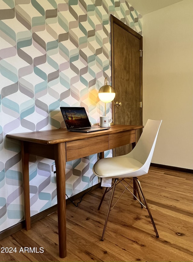 dining room featuring wood-type flooring