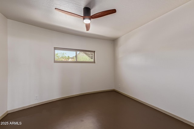 1545 E Christy Dr, Phoenix, AZ 85020 - unfurnished room featuring ceiling fan, concrete floors, and baseboards