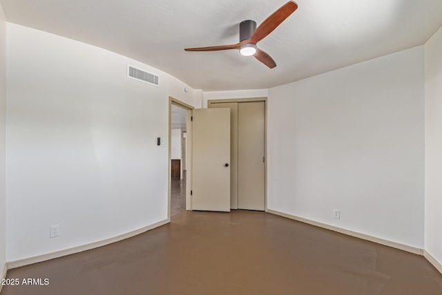 1545 E Christy Dr, Phoenix, AZ 85020 - empty room featuring ceiling fan and concrete floors