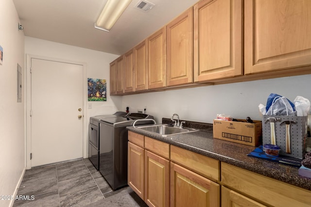 19700 N 76th St Unit 1040, Scottsdale, AZ 85255 - laundry area featuring separate washer and dryer, cabinet space, and electric panel