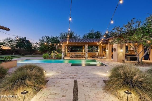 4610 E Meadowview Dr, Gilbert, AZ 85298 - view of pool featuring a patio and a gazebo