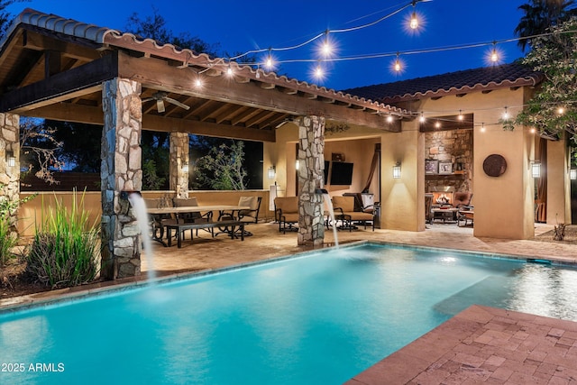 4610 E Meadowview Dr, Gilbert, AZ 85298 - view of pool with a gazebo and a patio area