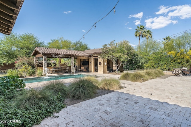 4610 E Meadowview Dr, Gilbert, AZ 85298 - swimming pool with a patio and outdoor dining space