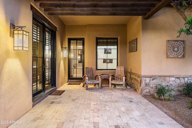4610 E Meadowview Dr, Gilbert, AZ 85298 - property entrance with stucco siding and french doors