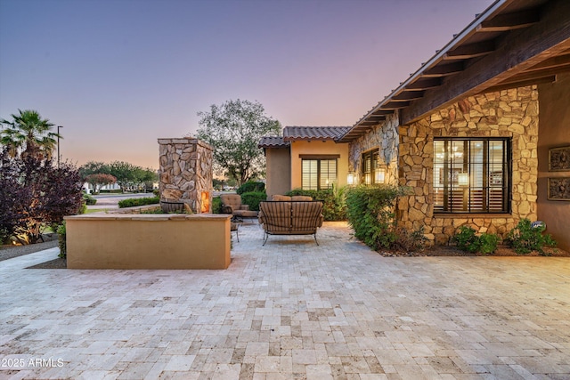 4610 E Meadowview Dr, Gilbert, AZ 85298 - view of patio / terrace with an outdoor living space
