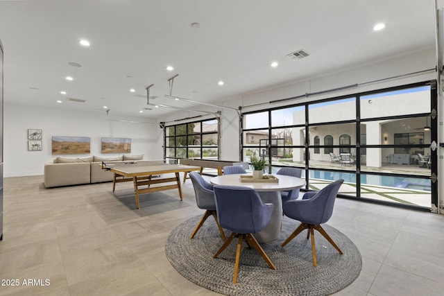 view of dining area