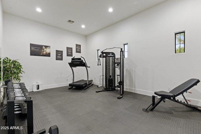 view of exercise room