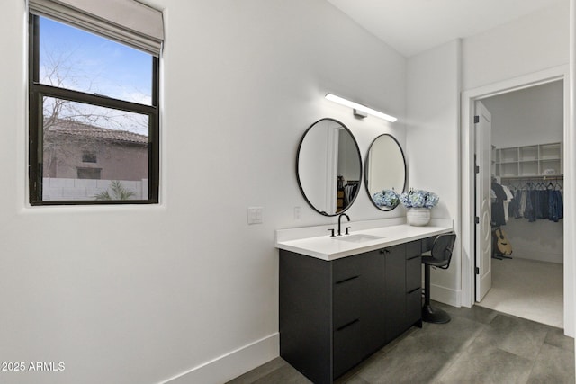 bathroom featuring vanity