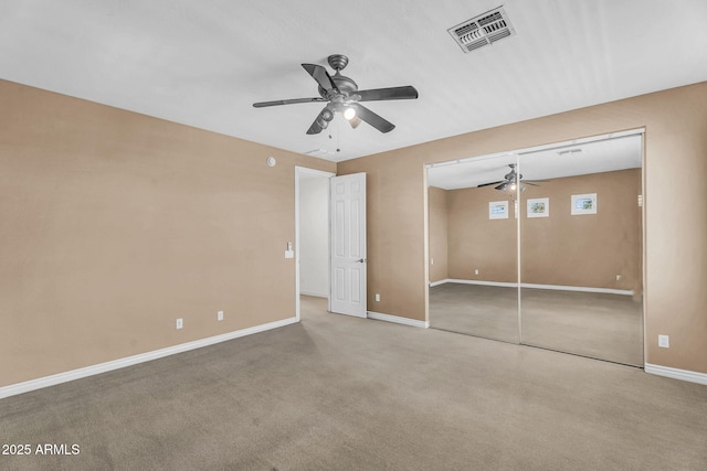 1755 E Tonto Dr, Chandler, AZ 85249 - unfurnished bedroom with carpet, a closet, and a ceiling fan