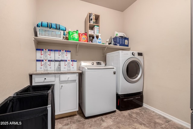 120 E Concorda Dr, Tempe, AZ 85282 - washroom with washing machine and clothes dryer and baseboards