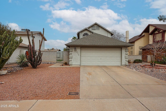 view of front of home featuring a garage