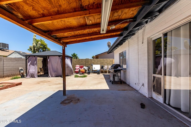 5432 W Sunnyside Dr, Glendale, AZ 85304 - fenced backyard featuring a gazebo, grilling area, and a patio