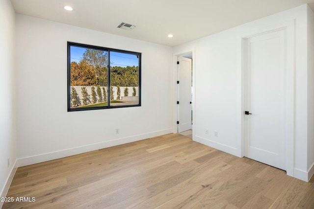 interior space featuring light hardwood / wood-style flooring