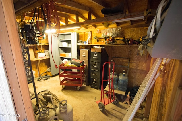 view of storage room