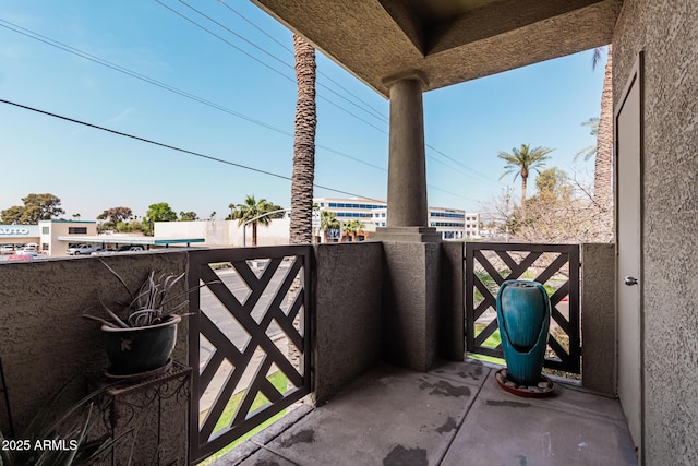 view of balcony