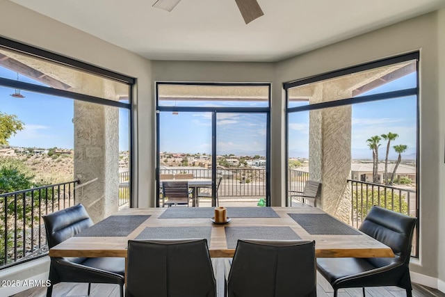 view of dining space