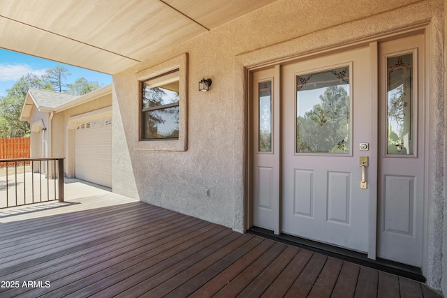 502 W Locust Rd, Payson, AZ 85541 - doorway to property with stucco siding and a garage