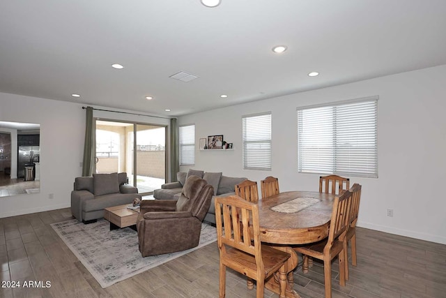 view of dining space