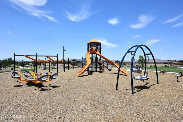 view of jungle gym