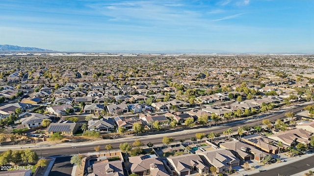 bird's eye view featuring a residential view