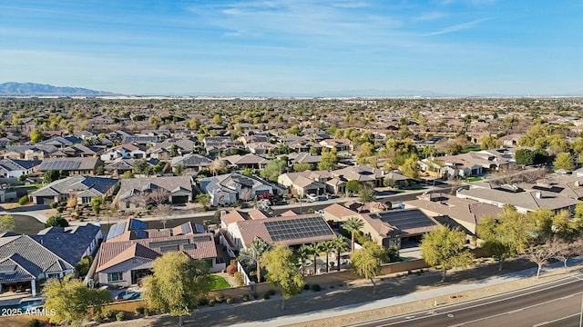 aerial view featuring a residential view