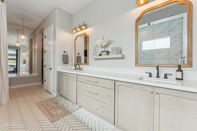 21391 W Mariposa St, Buckeye, AZ 85396 - full bathroom featuring tiled shower and double vanity