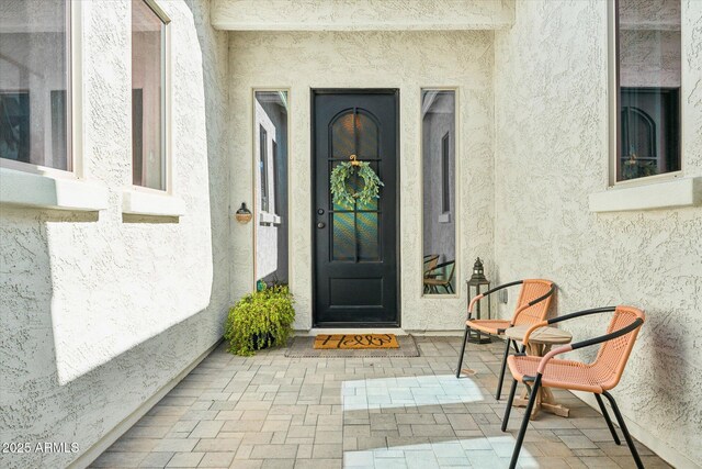 21391 W Mariposa St, Buckeye, AZ 85396 - property entrance with stucco siding