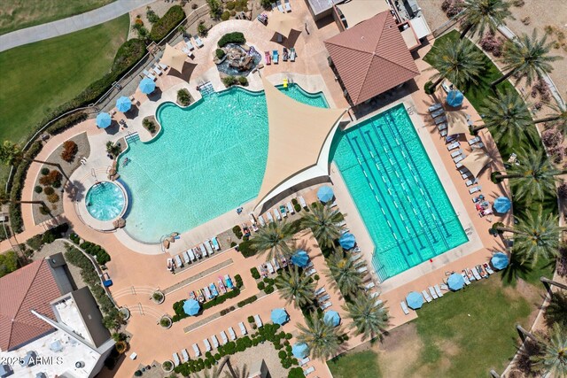 drone / aerial view