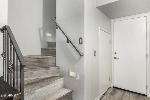 5015 E Cheyenne Dr Unit 31, Phoenix, AZ 85044 - stairway with wood finished floors