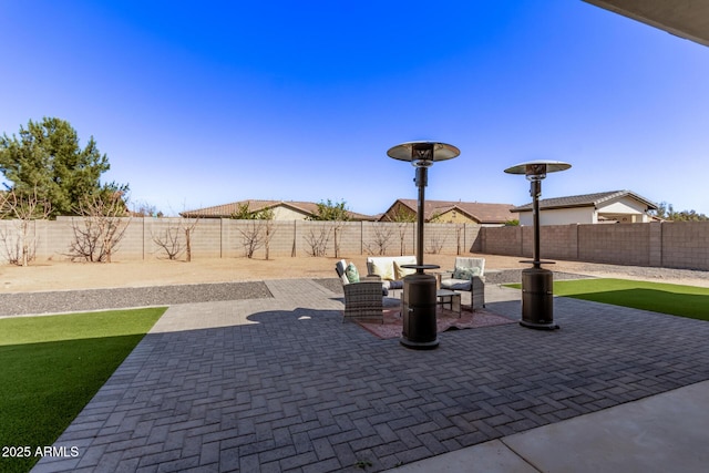 view of patio / terrace featuring a fenced backyard