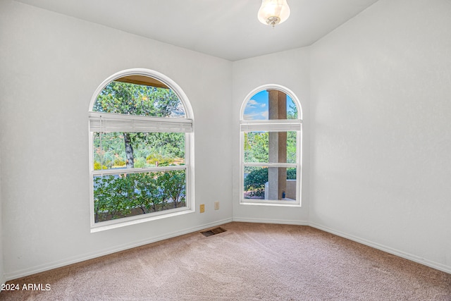 view of carpeted empty room