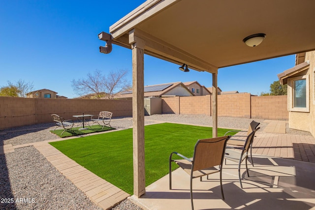 view of patio / terrace featuring a fenced backyard