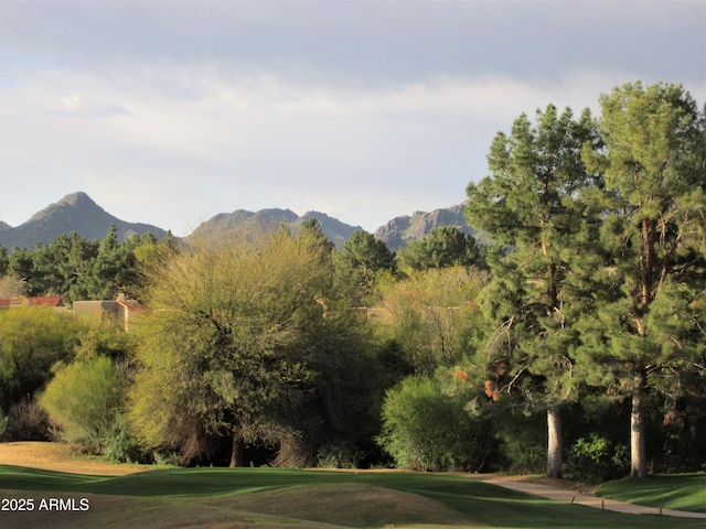 view of mountain feature