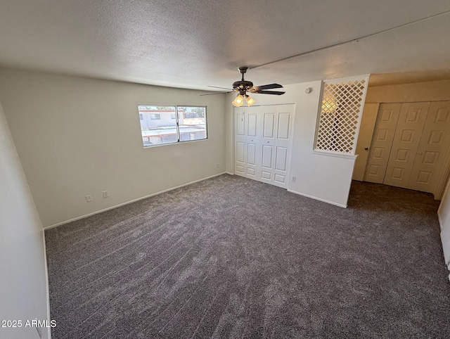 4849 W Northern Ave, Glendale, AZ 85301 - unfurnished bedroom with carpet floors, a ceiling fan, a textured ceiling, and a closet