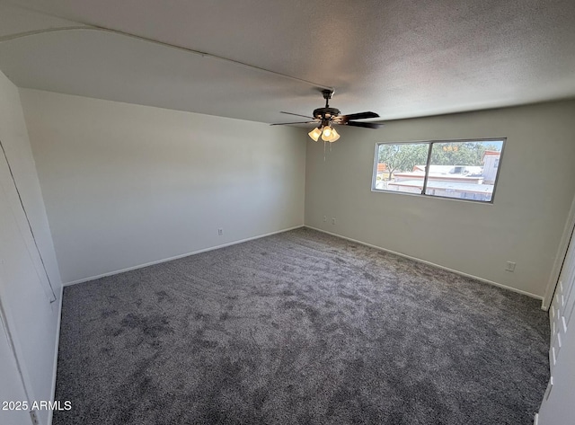 4849 W Northern Ave, Glendale, AZ 85301 - empty room featuring carpet, a ceiling fan, and a textured ceiling