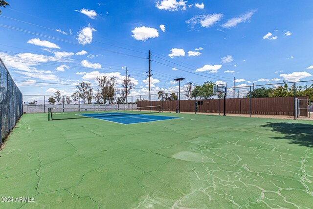 view of tennis court