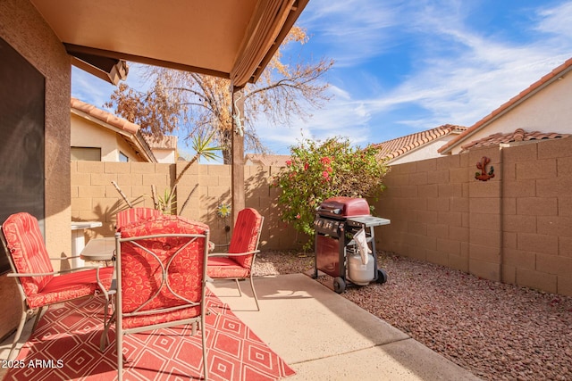 view of patio / terrace with grilling area