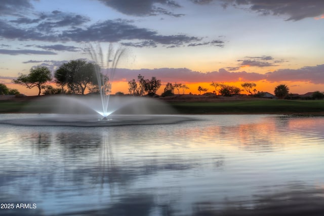 view of water feature