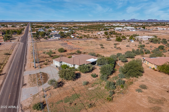 aerial view featuring a mountain view