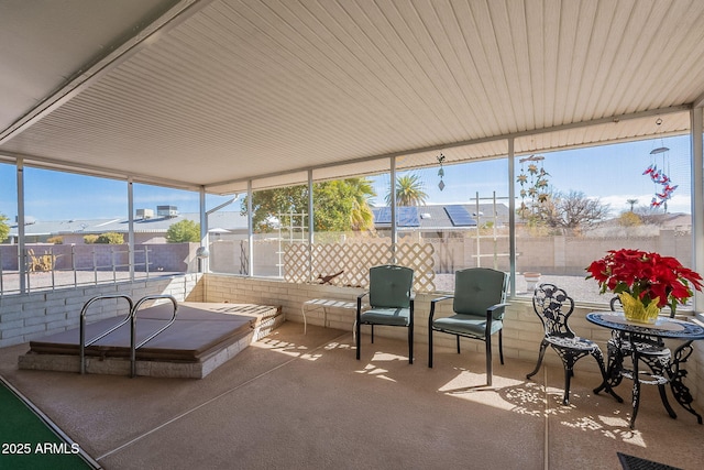 view of sunroom / solarium