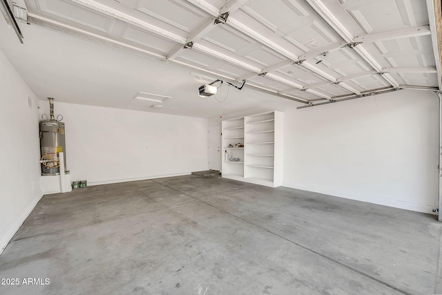 8009 W Salter Dr, Peoria, AZ 85382 - garage with water heater, a garage door opener, and baseboards
