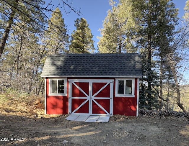 view of outbuilding