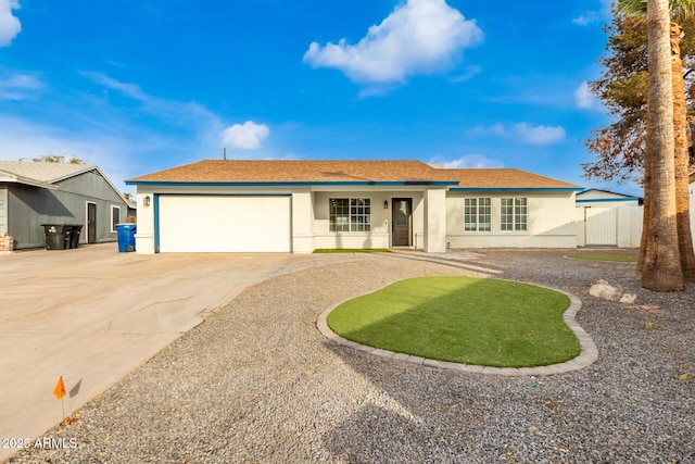 ranch-style house with a garage