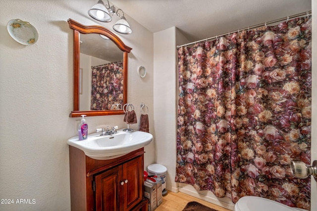 1987 Stagg Run, Overgaard, AZ 85933 - bathroom with wood-type flooring, vanity, and toilet