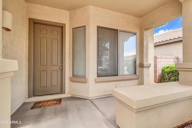 1422 E Ebony Dr, Chandler, AZ 85286 - doorway to property featuring stucco siding